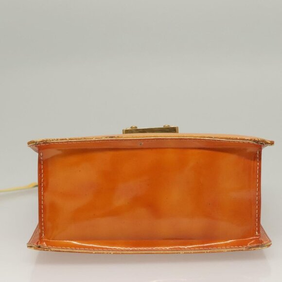 LOUIS VUITTON Monogram Vernis Spring Street Bag Lime Yellow M91068 Auth BA4452 - Picture 6 of 16